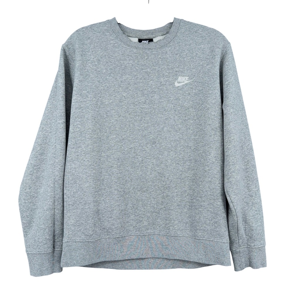 Nike Crewneck Sweatshirt Women S Cotton‎ Polyester Gray BV2662-063